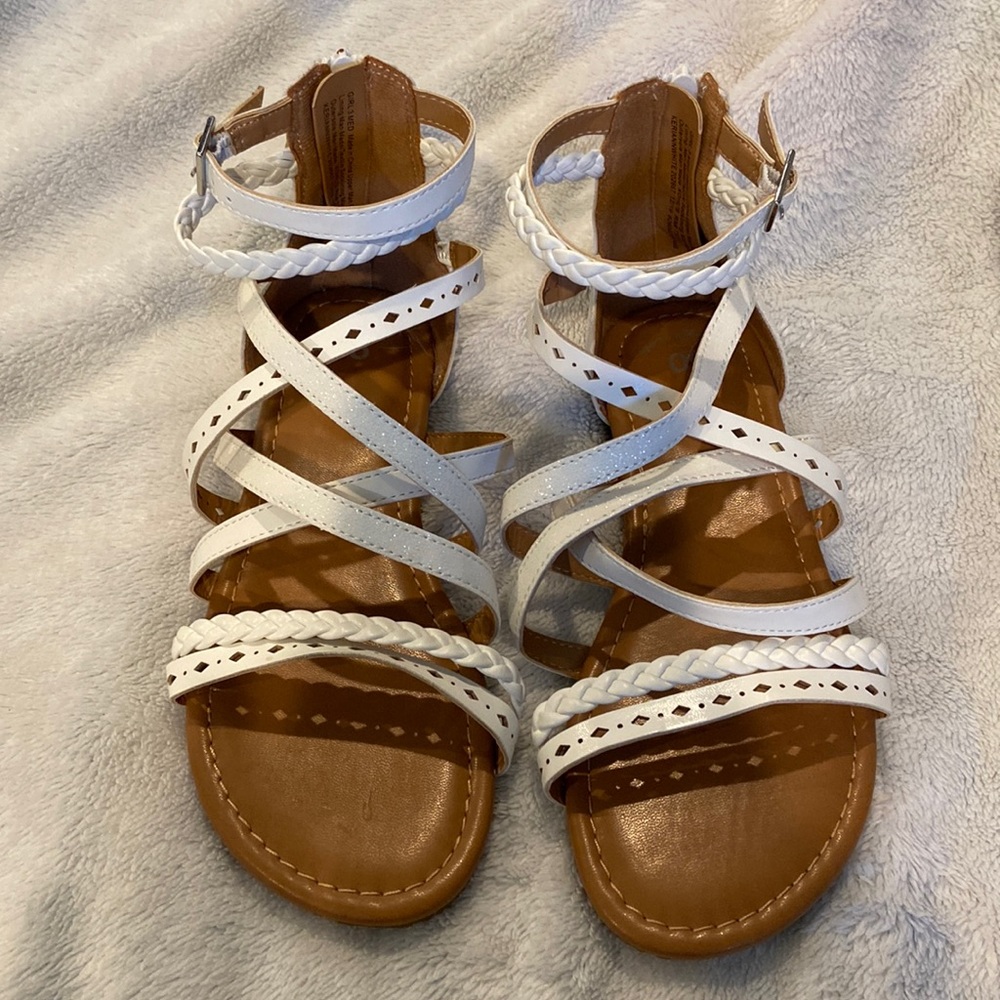 Like new white sandals